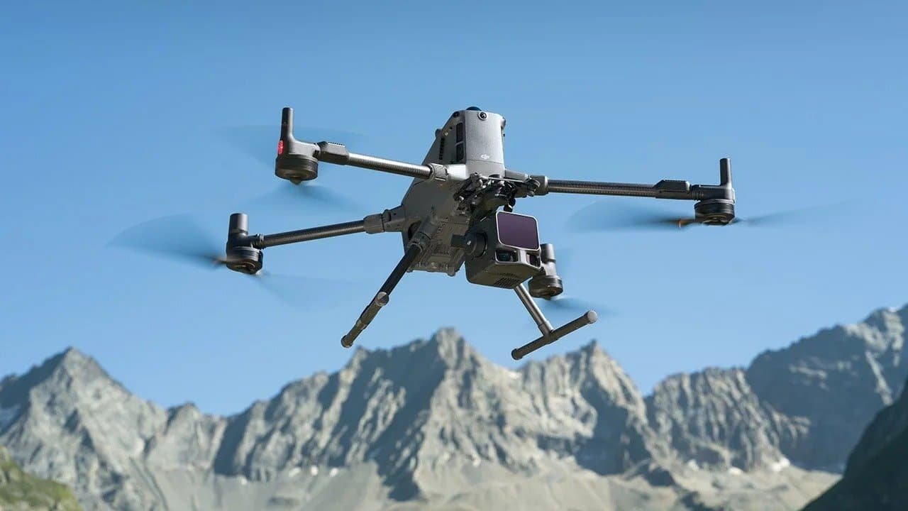 Sensor LiDAR acoplado ao drone utilizado pela GeoMappa nos levantamentos